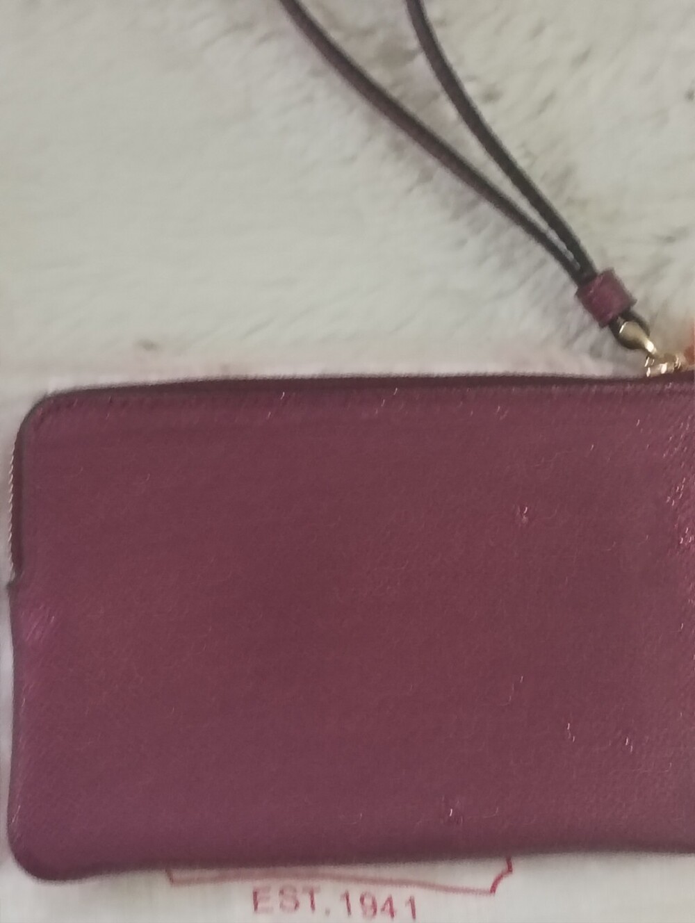 COACH Metallic Corner Zip Wristlet - Picture 6 of 10